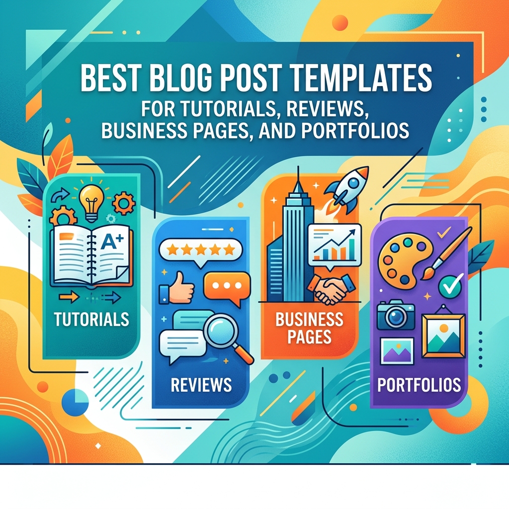 Best Blog Post Templates for Tutorials, Reviews, Business Pages, and Portfolios